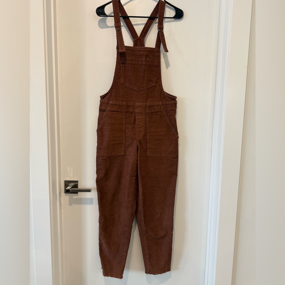 Aerie Brown corduroy Overalls